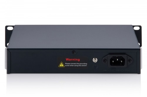 Digitus Przełącznik sieciowy niezarządzalny PoE+ 10" 8x RJ45 2.5G, 1x SFP+ 10G, 60Gbps, budżet 80W, 802.3af/at, metalowy, bez wentylatora, Plug&Play