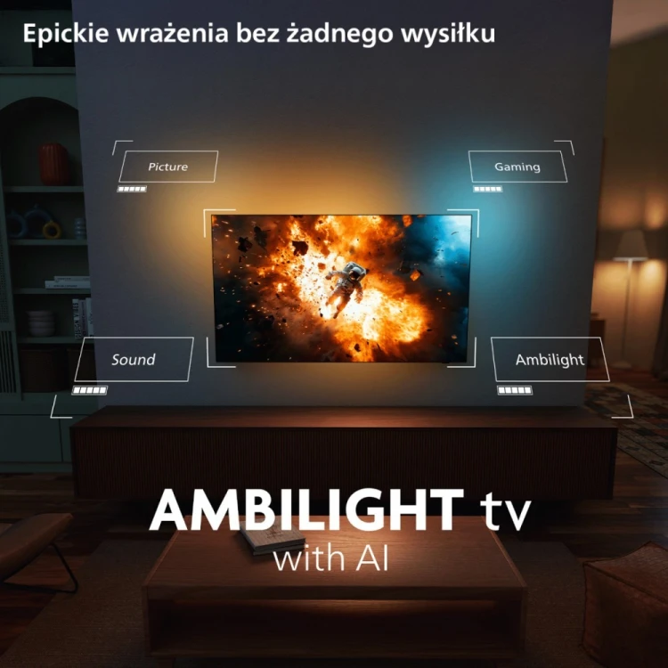 Philips Telewizor 65 cali QD MiniLED 65MLED901/12
