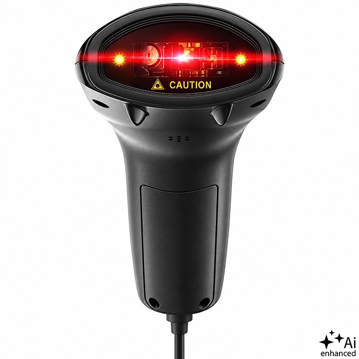 Qoltec Bezprzewodowy czytnik kodów kreskowych 1D 2D + stojak na skaner |QR | EAN | USB