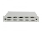 Lanberg Przełącznica światłowodowa 48XSC Simplex / 48XLC Duplex Rack 19 cali 2U Szara + akcesoria