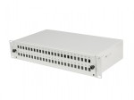Lanberg Przełącznica światłowodowa 48XSC Simplex / 48XLC Duplex Rack 19 cali 2U Szara + akcesoria