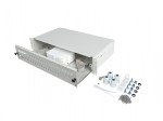 Lanberg Przełącznica światłowodowa 48XSC Simplex / 48XLC Duplex Rack 19 cali 2U Szara + akcesoria