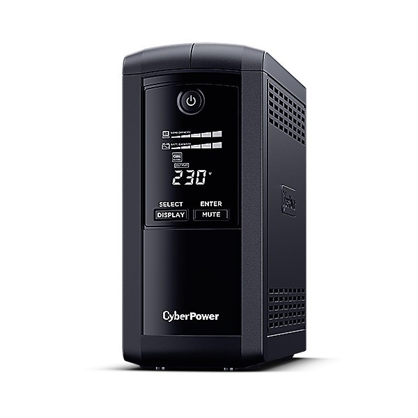 CyberPower Zasilacz awaryjny UPS VP1000ELCD 1000VA/550W AVR, USB, LCD, 4xSchuko