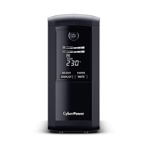 CyberPower Zasilacz awaryjny UPS VP1000ELCD 1000VA/550W AVR, USB, LCD, 4xSchuko