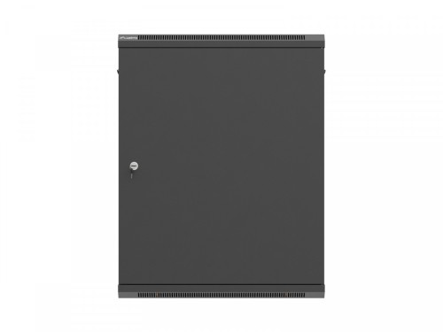 Lanberg Szafa instalacyjna rack wisząca 19 cali 15U 600x600 czarna drzwi metalowe (flat pack)