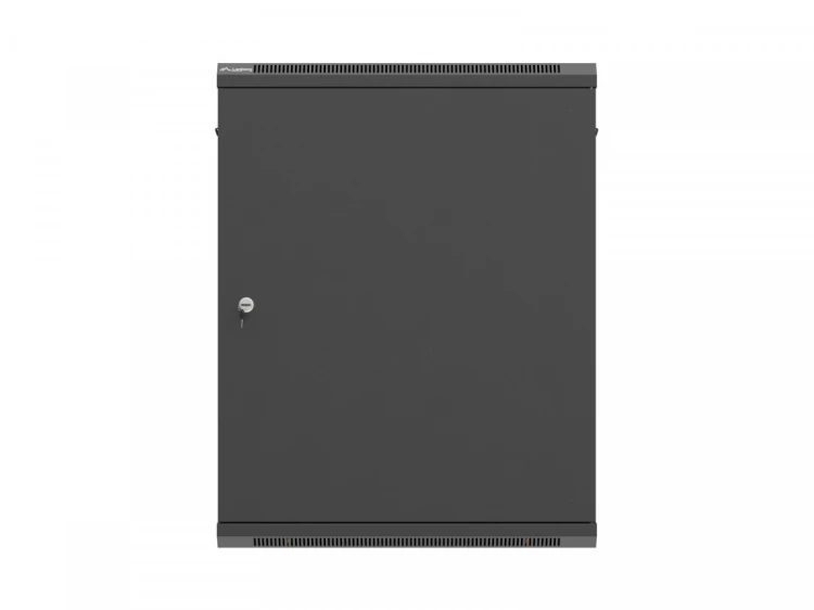 Lanberg Szafa instalacyjna rack wisząca 19 cali 15U 600x600 czarna drzwi metalowe (flat pack)