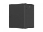 Lanberg Szafa instalacyjna rack wisząca 19 cali 15U 600x600 czarna drzwi metalowe (flat pack)