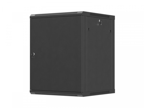 Lanberg Szafa instalacyjna rack wisząca 19 cali 15U 600x600 czarna drzwi metalowe (flat pack)