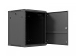 Lanberg Szafa instalacyjna rack wisząca 19 cali 15U 600x600 czarna drzwi metalowe (flat pack)