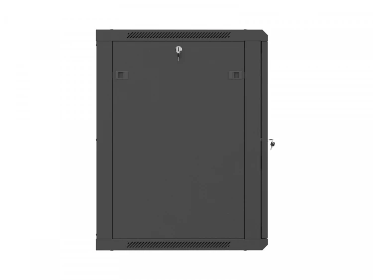 Lanberg Szafa instalacyjna rack wisząca 19 cali 15U 600x600 czarna drzwi metalowe (flat pack)