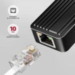 AXAGON ADE-10GR Karta sieciowa USB-C 10Gbps, port RJ-45 10GbE (10/5/2.5/1G), chipset Realtek RTL8159, Wake-on-LAN, aluminiowa, odłączany kabel 19 cm,