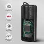 AXAGON ADE-10GR Karta sieciowa USB-C 10Gbps, port RJ-45 10GbE (10/5/2.5/1G), chipset Realtek RTL8159, Wake-on-LAN, aluminiowa, odłączany kabel 19 cm,