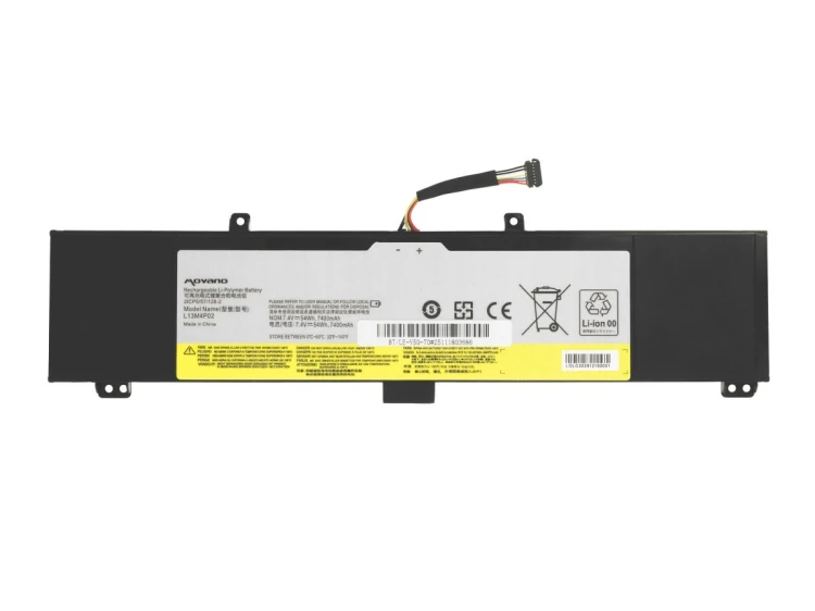 Movano Bateria L13M4P02 do Lenovo Y50-70 Y50-80 Y70-70 - 7400 mAh (54 Wh)