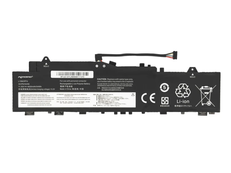 Movano Bateria L19C3PF3 L19M3PF4 do IdeaPad 5 14ALC05 14ITL05 14IIL05 14ARE - 4650 mAh (54 Wh)
