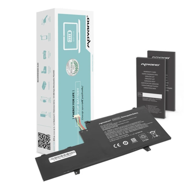 Movano Bateria do OM03XL HP EliteBook x360 1030 G2 - 4700 mAh (54 Wh)