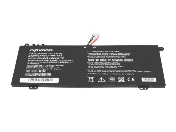 Movano Bateria 4588105-2S do Medion Akoya E15403 Dynabook Satellite Pro C50-H - 5520 mAh (42 Wh)