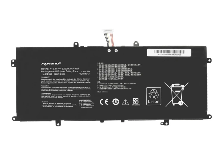 Movano Bateria C41N1904 do Asus UX325JA UX325EA UX363EA UM425IA UX425JA - 3200 mAh (49 Wh)