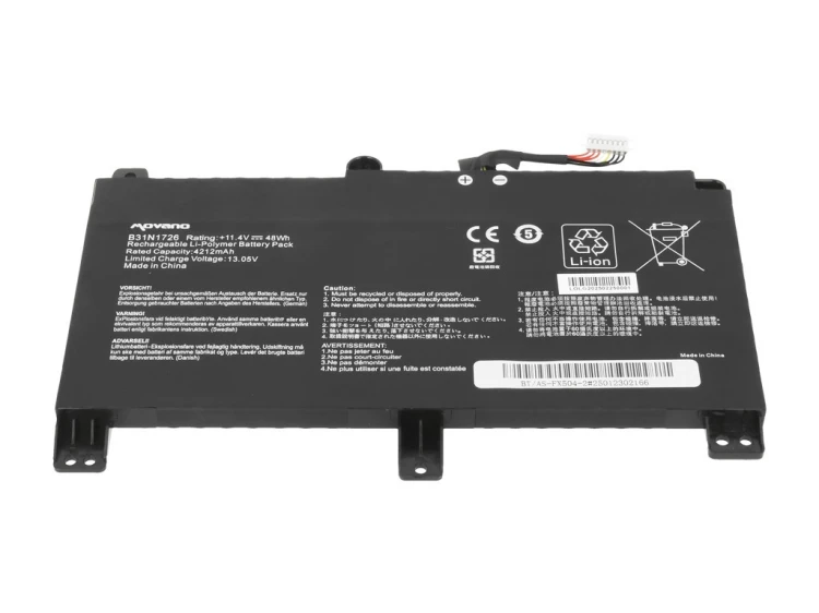 Movano Bateria B31N1726 do ASUS TUF Gaming FX505DT FX505DV FX505DU FX505DY - 4212 mAh (48 Wh)