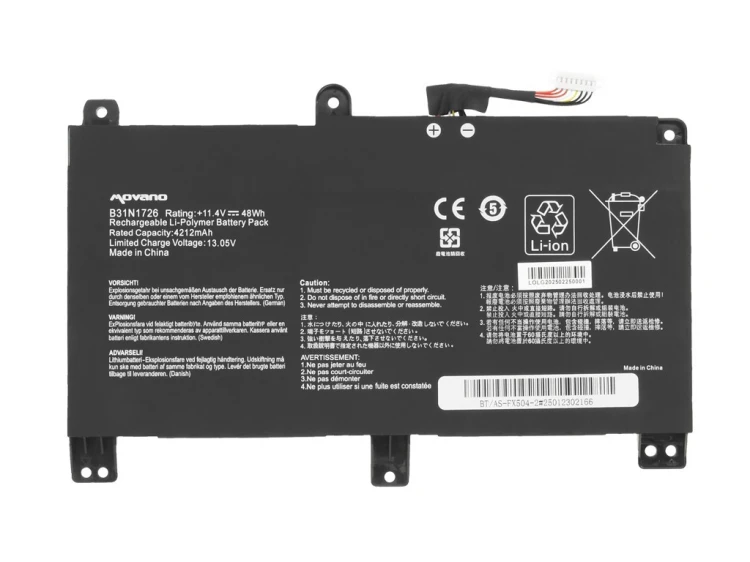 Movano Bateria B31N1726 do ASUS TUF Gaming FX505DT FX505DV FX505DU FX505DY - 4212 mAh (48 Wh)