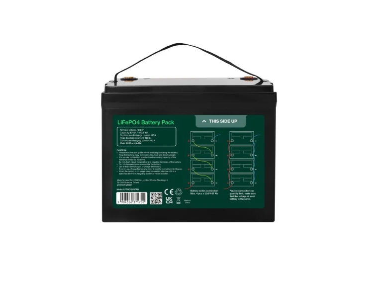Green Cell Akumulator CUBE LiFePO4 87Ah 12V/12.8V 1113.6Wh