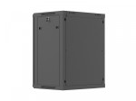 Lanberg Szafa instalacyjna rack wisząca 19 cali 15U 600x450 czarna drzwi perforowane (flat pack)
