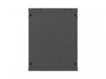 Lanberg Szafa instalacyjna rack wisząca 19 cali 15U 600x450 czarna drzwi perforowane (flat pack)