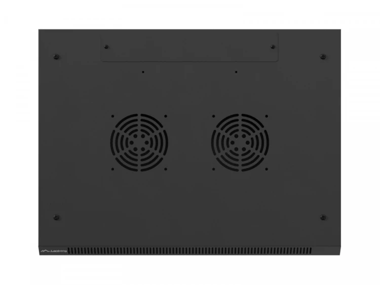 Lanberg Szafa instalacyjna rack wisząca 19 cali 15U 600x450 czarna drzwi perforowane (flat pack)