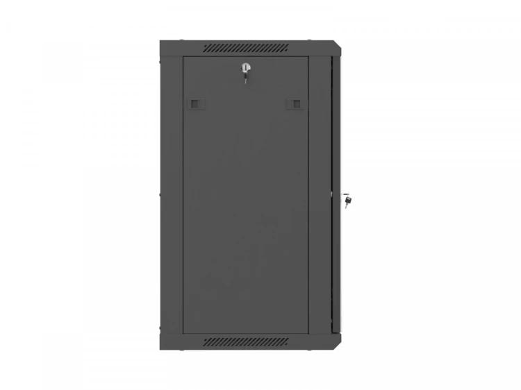 Lanberg Szafa instalacyjna rack wisząca 19 cali 15U 600x450 czarna drzwi perforowane (flat pack)