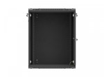 Lanberg Szafa instalacyjna rack wisząca 19 cali 15U 600x600 czarna drzwi perforowane (flat pack)