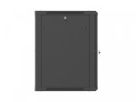 Lanberg Szafa instalacyjna rack wisząca 19 cali 15U 600x600 czarna drzwi perforowane (flat pack)