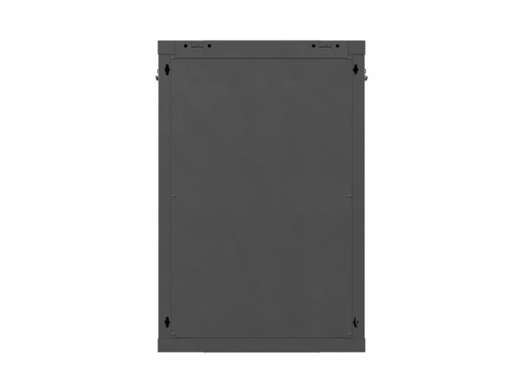Lanberg Szafa instalacyjna rack wisząca 19 cali 18U 600x600 czarna drzwi perforowane (flat pack)