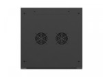Lanberg Szafa instalacyjna rack wisząca 19 cali 18U 600x600 czarna drzwi perforowane (flat pack)